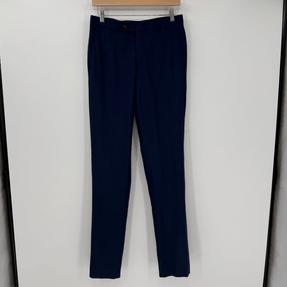 NWT Ted Baker London Jay CT Trim Fit Wool Dress Pants 29R Navy Italy